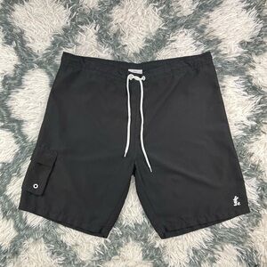 Disney Parks Men’s Black Swim Trunks With Liner Mickey Logo Size M